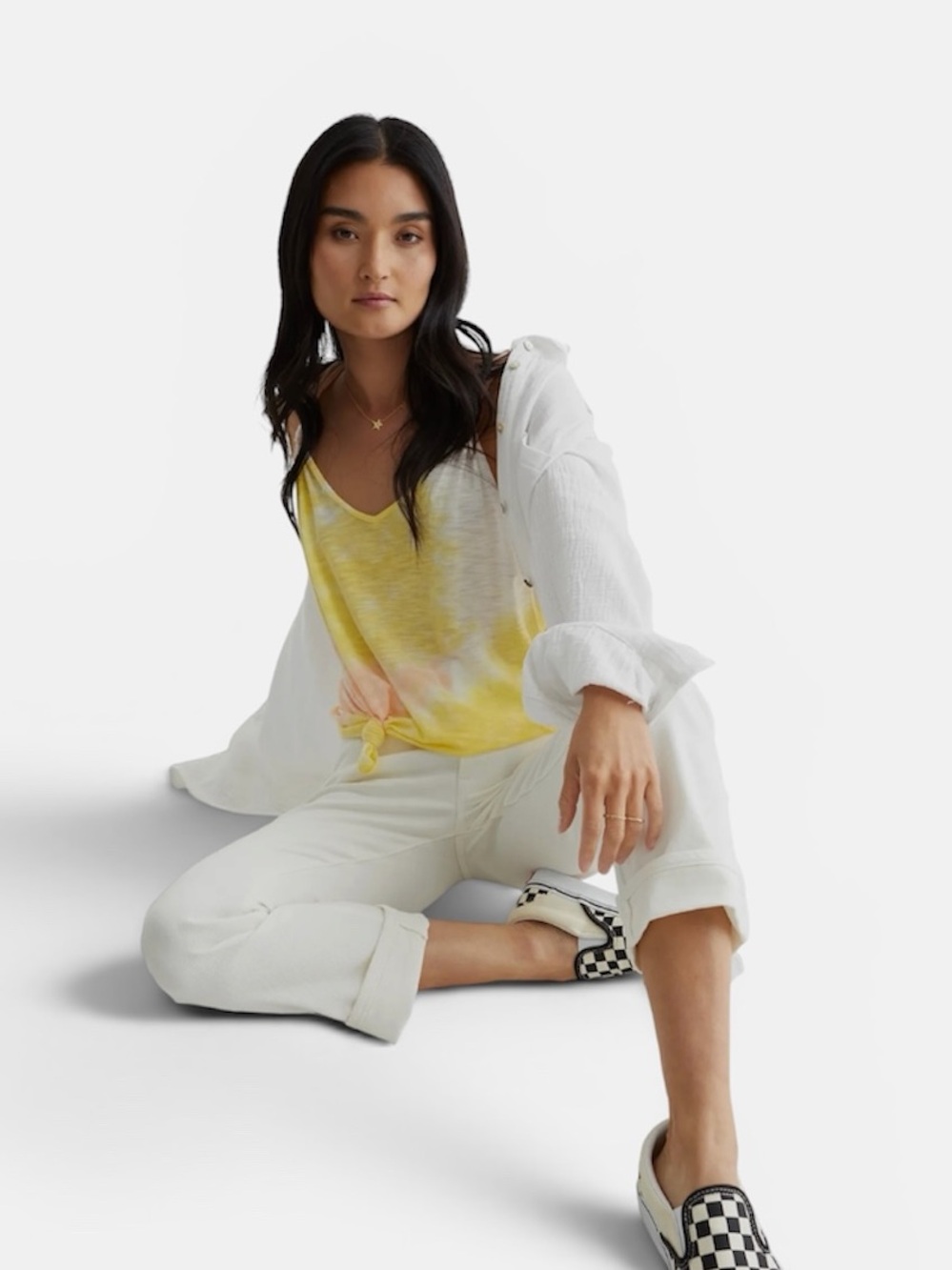 Lucky Brand Mid Rise Sweet Crop white Denim Jeans
